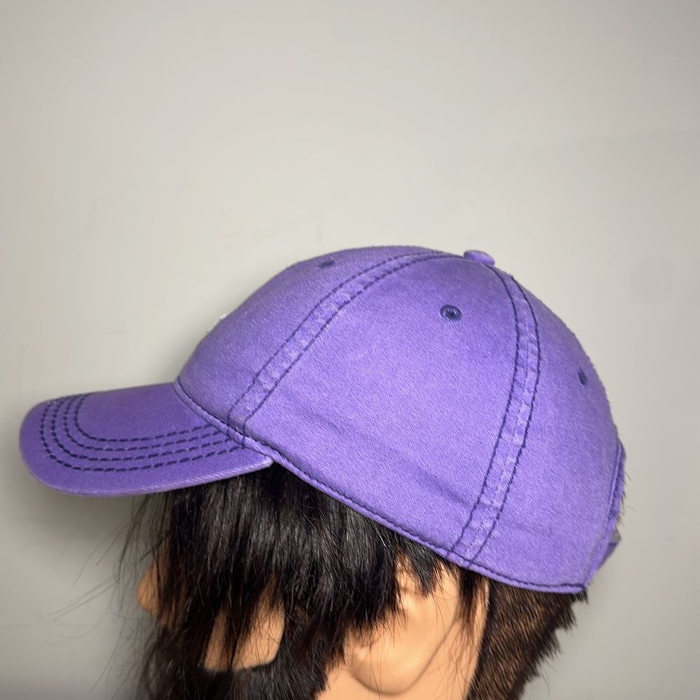 True Religion Purple with white logo Cotton adjustable Cap - Picture 2 of 9